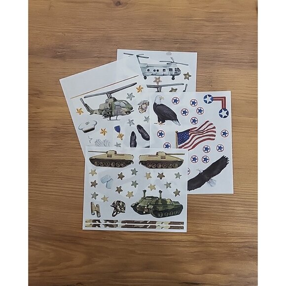 MIXED LOT Marines Jolee's EK Creative Memories in Uniform Design Stickers USA - Picture 10 of 16